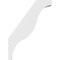 Ekena Millwork 3-in. W x 16-in. D x 22-in. H Funston Architectural Grade PVC Knee Brace BRCP03X16X22FST - alternate 6